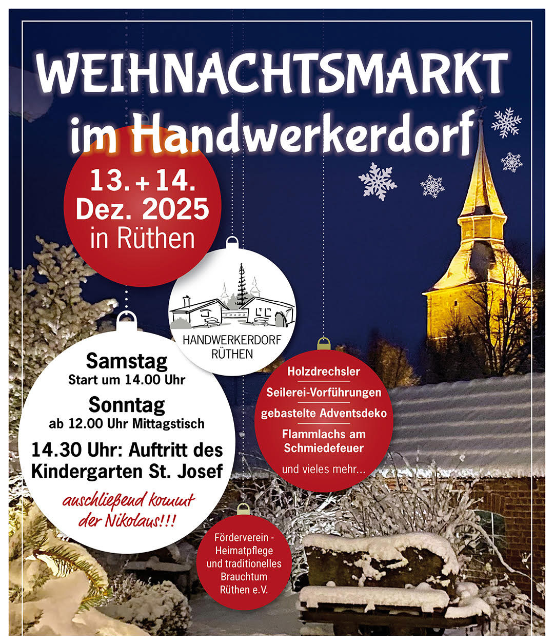 Weihnachtsmarkt im Handwerkerdorf